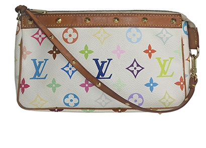 Louis Vuitton Pochette Accessories, &pound;350, Handbags, White, Coated Canvas, Front view